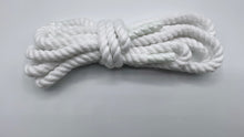Load image into Gallery viewer, White chunky rope shoelaces, 8 mm Thick, 130 cm for any Sneakers