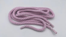 Load image into Gallery viewer, Light pink chunky shoelaces, 8 mm Thick, 130 cm for any Sneakers