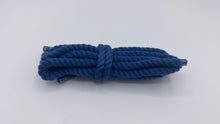 Load image into Gallery viewer, Blue chunky rope shoelaces, 8 mm Thick, 130 cm for any Sneakers