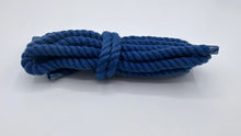 Load image into Gallery viewer, Blue chunky rope shoelaces, 8 mm Thick, 130 cm for any Sneakers