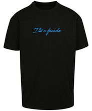 Charger l'image dans la galerie, Glow in the dark 'its a facade"  T-shirt - blue print on black
