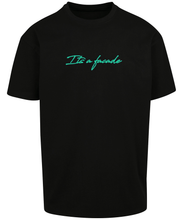 Load image into Gallery viewer, Glow in the dark 'its a facade"  T-shirt - green glow the dark print on black