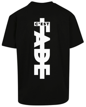 Charger l'image dans la galerie, Classic logo print T-shirt - white vinyl print on black tee