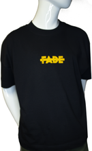 Charger l'image dans la galerie, Cestfade small logo print on Black oversized T-shirt yellow print