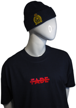 Charger l'image dans la galerie, Cestfade small logo print on Black oversized T-shirt Red flock print
