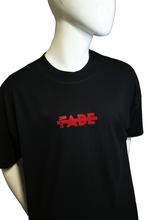 Charger l'image dans la galerie, Cestfade small logo print on Black oversized T-shirt Red flock print