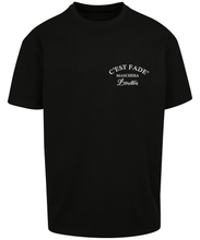 Charger l'image dans la galerie, Classic logo print T-shirt - white vinyl print on black tee