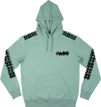 Load image into Gallery viewer, Green Hoodie PATTERN design with Black flock print