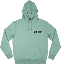 Load image into Gallery viewer, Green Hoodie XFADE with Black flock print