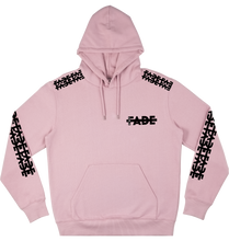 Load image into Gallery viewer, Pink Hoodie PATTERN design with Black flock print