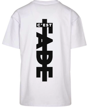 Charger l'image dans la galerie, Classic logo print T-shirt - black vinyl print on white tee