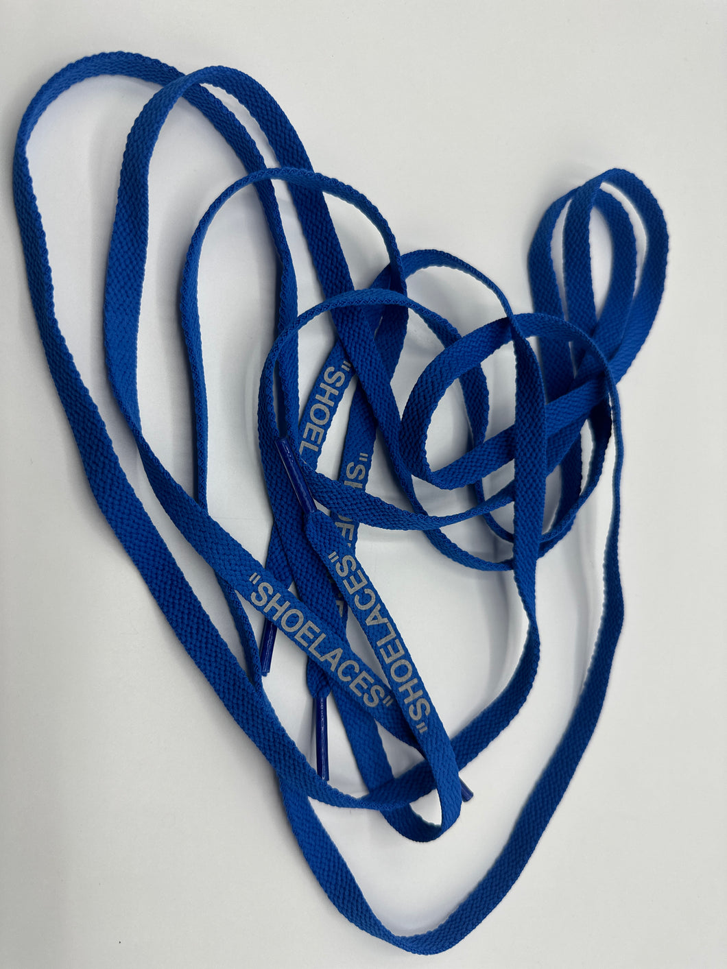 Dark blue shoelaces - Glow in the dark print 