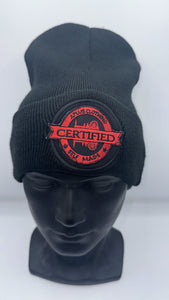Certified self made woolly hat