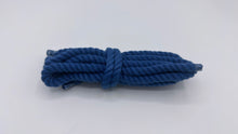 Load image into Gallery viewer, Blue chunky rope shoelaces, 8 mm Thick, 130 cm for any Sneakers
