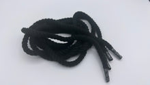 Load image into Gallery viewer, Black chunky shoelaces, 8 mm Thick, 130 cm for any Sneakers
