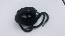 Charger l&#39;image dans la galerie, Black chunky shoelaces, 8 mm Thick, 130 cm for any Sneakers accessory
