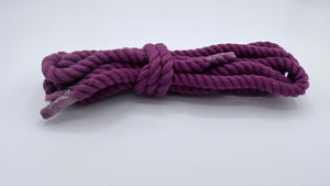 Purple chunky shoelaces, 8 mm Thick, 130 cm for any Sneakers
