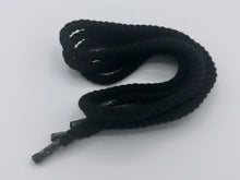 Charger l&#39;image dans la galerie, Black chunky shoelaces, 8 mm Thick, 130 cm for any Sneakers accessory

