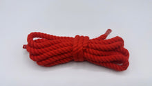Charger l&#39;image dans la galerie, Red chunky shoelaces, 8 mm Thick, 130 cm for any Sneakers accessory
