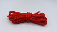 Load image into Gallery viewer, Red chunky shoelaces, 8 mm Thick, 130 cm for any Sneakers accessory
