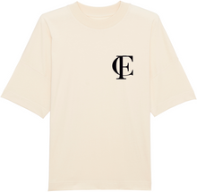 Load image into Gallery viewer, Cestfade acronym oversized T-shirt in a very light brown
