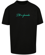Load image into Gallery viewer, Glow in the dark &#39;its a facade&quot;  T-shirt - green glow the dark print on black
