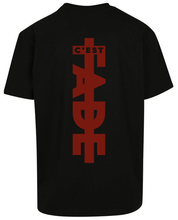 Charger l&#39;image dans la galerie, Classic logo print T-shirt - red on black tee
