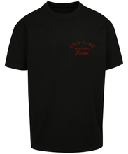 Charger l&#39;image dans la galerie, Classic logo print T-shirt - red on black tee
