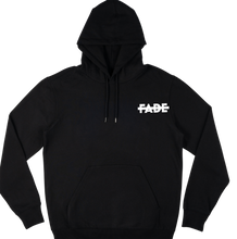 Charger l&#39;image dans la galerie, Black Hoodie XFADE with white flock print

