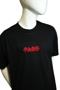 Cestfade small logo print on Black oversized T-shirt Red flock print
