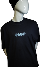 Load image into Gallery viewer, Cestfade small logo print on Black oversized T-shirt blue print
