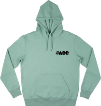 Load image into Gallery viewer, Green Hoodie XFADE with Black flock print
