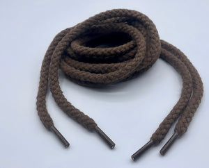 Brown  chunky shoelaces, 8 mm Thick, 140 cm for any Sneakers