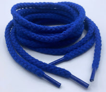 Load image into Gallery viewer, Blue chunky shoelaces, 8 mm Thick, 140 cm for any Sneakers
