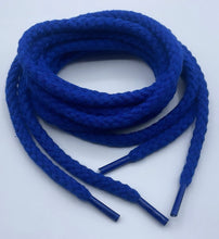 Charger l&#39;image dans la galerie, Blue chunky shoelaces, 8 mm Thick, 140 cm for any Sneakers
