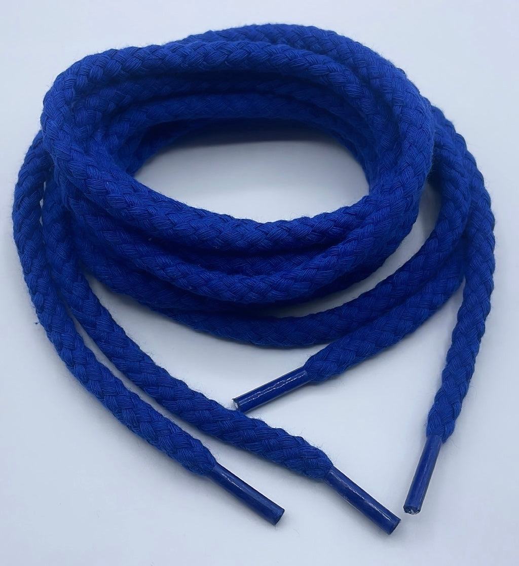 Blue chunky shoelaces, 8 mm Thick, 140 cm for any Sneakers
