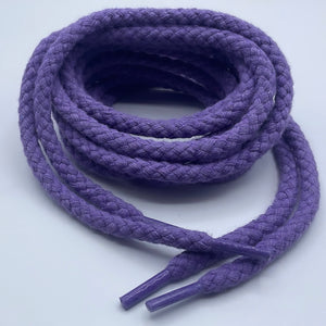 Purple chunky shoelaces, 8 mm Thick, 140 cm for any Sneakers accessory