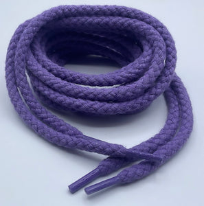 Purple chunky shoelaces, 8 mm Thick, 140 cm for any Sneakers