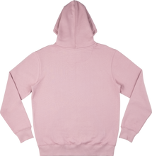 Load image into Gallery viewer, Pink Hoodie emblem design with white print

